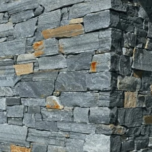 Alpine Blue Stacked Stone Walling